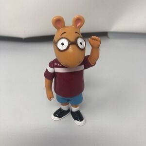 PBS Marc Brown Arthur Aardvark 4"‎ Tall PVC Action Figure Hasbro 1996 Shorts